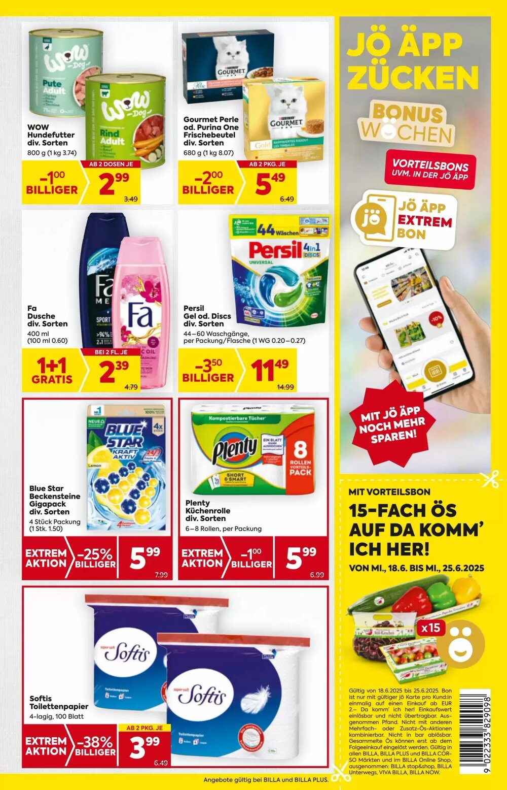 Billa Flugblatt (ab 18.06.2025) - Angebote und Prospekt - Seite 15