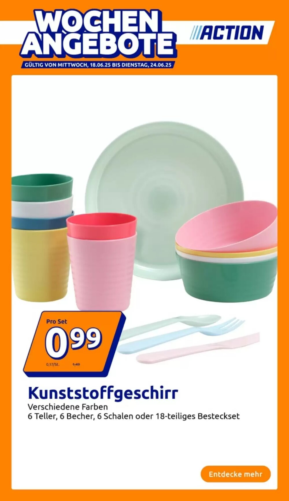 Action Flugblatt (ab 18.06.2025) - Angebote und Prospekt - Seite 1