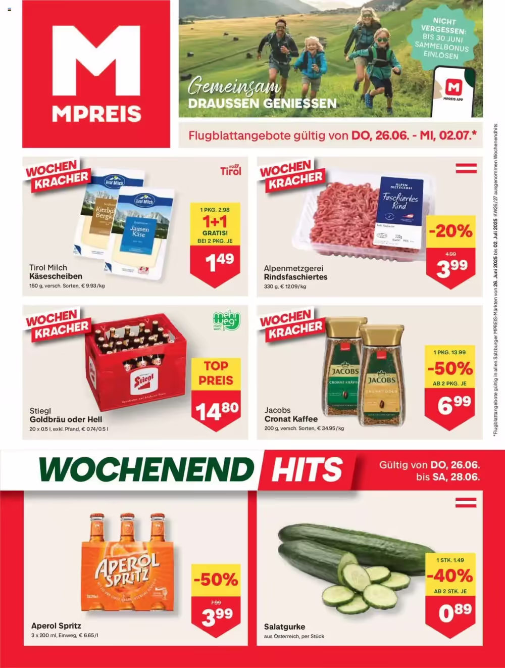MPreis Flugblatt (ab 26.06.2025) - Angebote und Prospekt - Seite 1