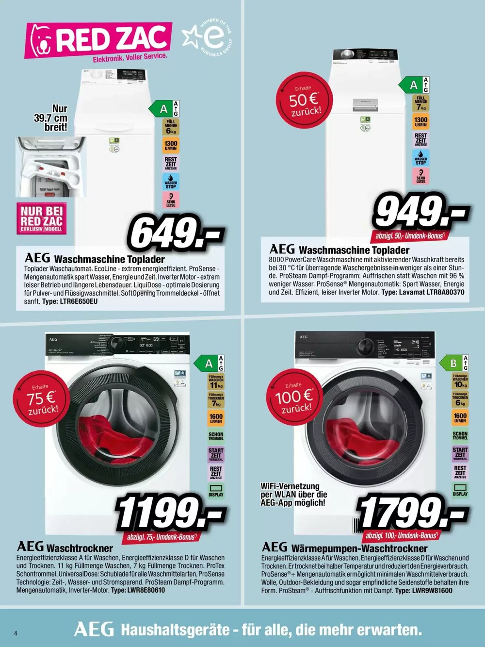 Red Zac Flugblatt (ab 05.10.2025) - Angebote und Prospekt - Seite 4