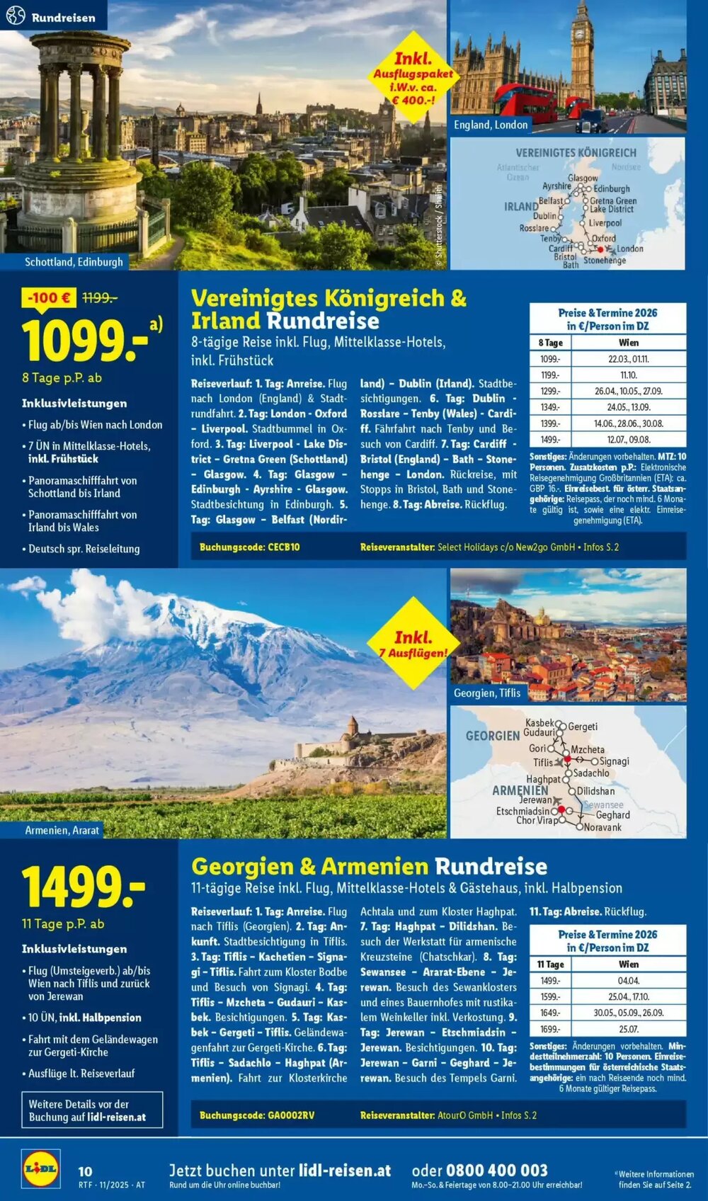Lidl Reisen Flugblatt (ab 12.11.2025) - Angebote und Prospekt - Seite 10