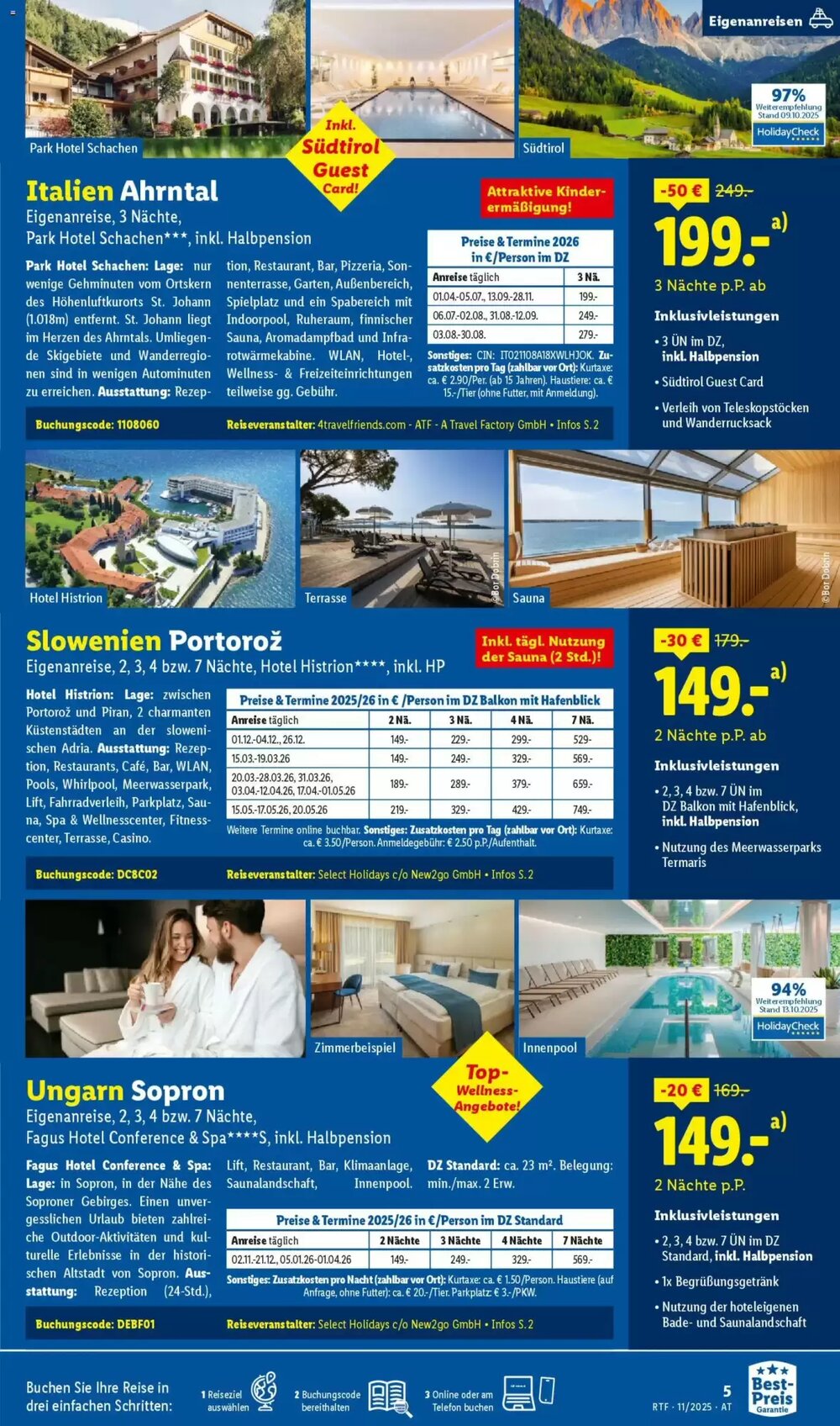 Lidl Reisen Flugblatt (ab 12.11.2025) - Angebote und Prospekt - Seite 5