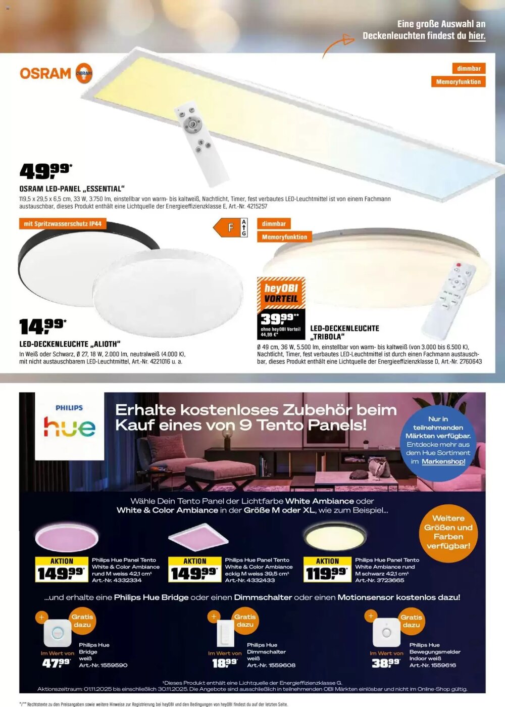 OBI Flugblatt (ab 14.11.2025) - Angebote und Prospekt - Seite 19