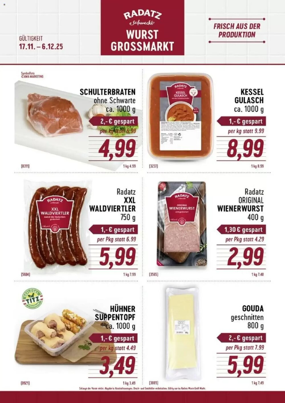 Radatz Flugblatt (ab 17.11.2025) - Angebote und Prospekt - Seite 1