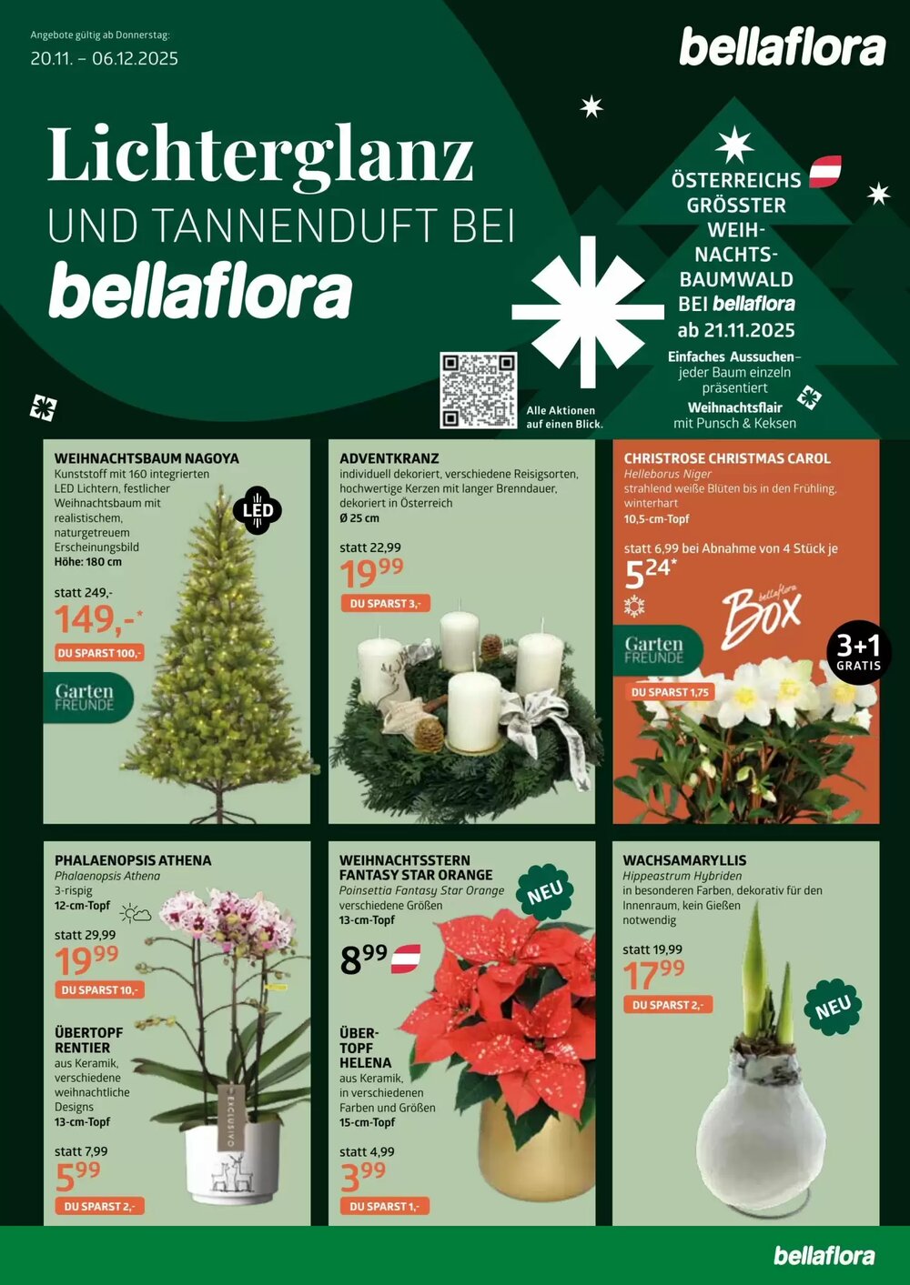 Bellaflora Flugblatt (ab 20.11.2025) - Angebote und Prospekt - Seite 1