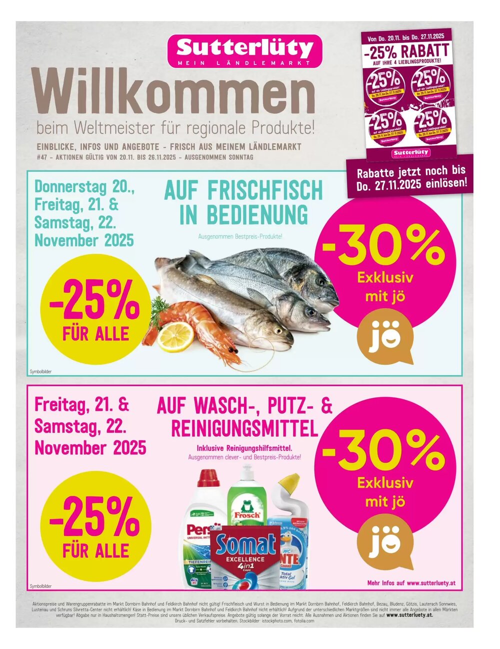 Sutterlüty Flugblatt (ab 20.11.2025) - Angebote und Prospekt - Seite 1