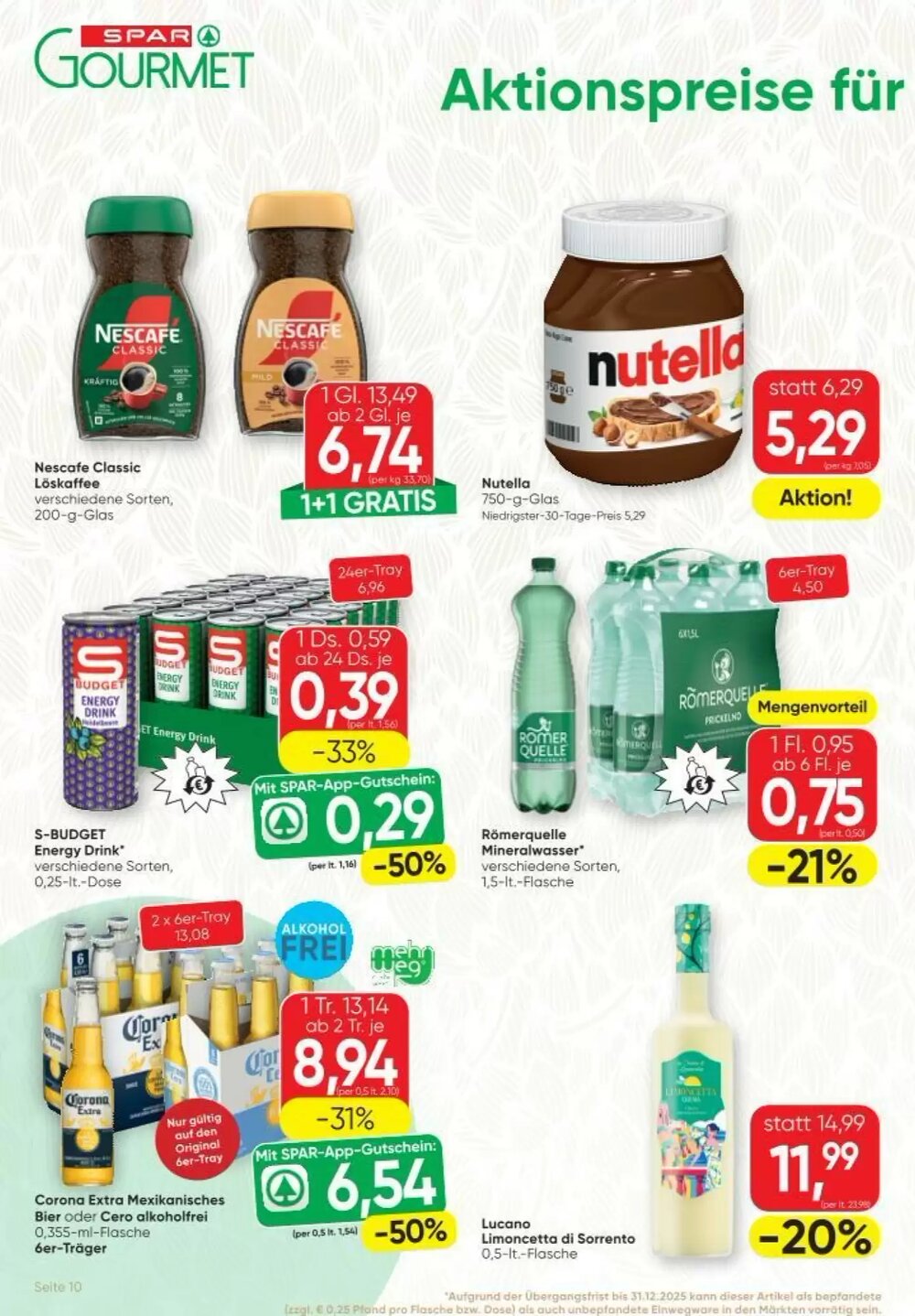 SPAR Gourmet Flugblatt (ab 20.11.2025) - Angebote und Prospekt - Seite 10