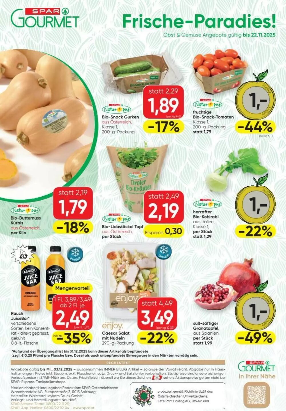 SPAR Gourmet Flugblatt (ab 20.11.2025) - Angebote und Prospekt - Seite 12