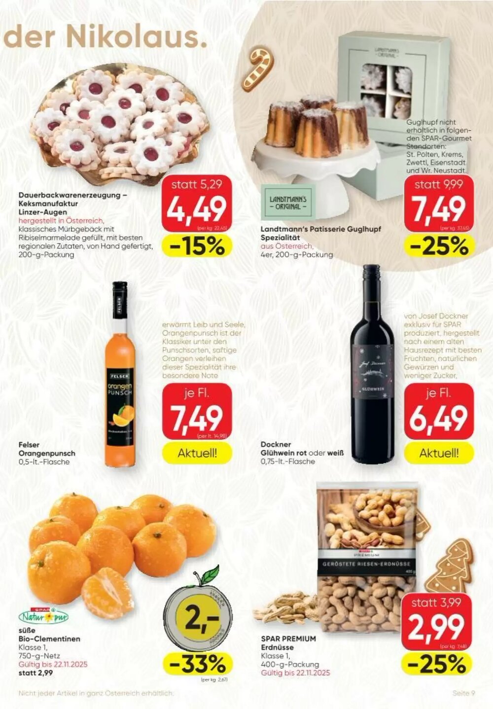 SPAR Gourmet Flugblatt (ab 20.11.2025) - Angebote und Prospekt - Seite 9
