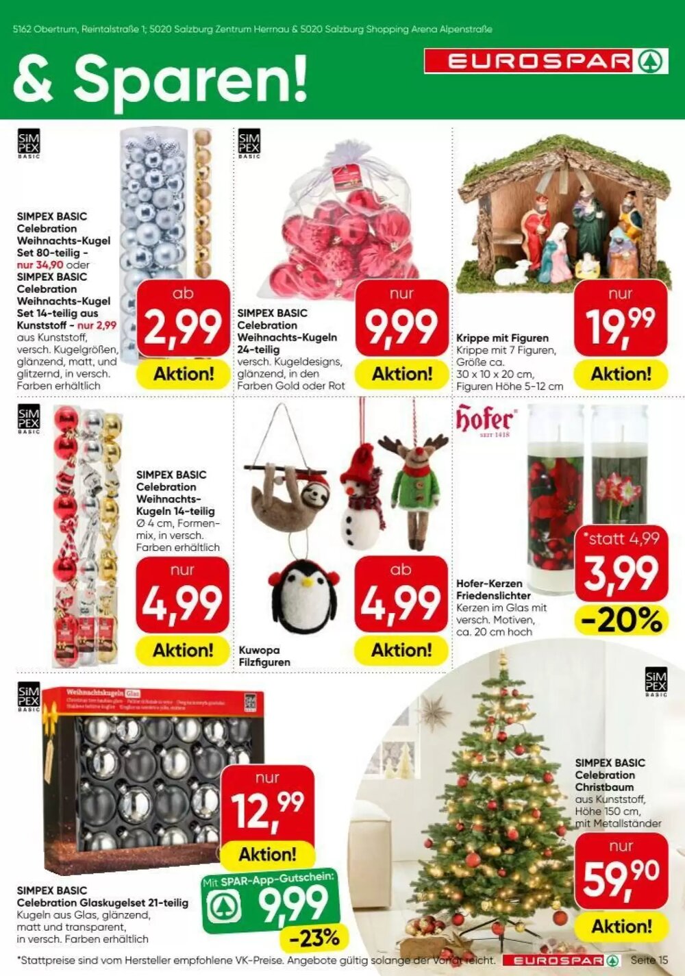 Eurospar Flugblatt (ab 20.11.2025) - Angebote und Prospekt - Seite 15