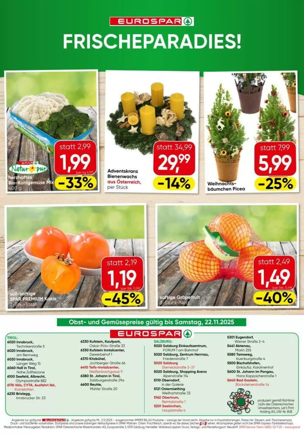Eurospar Flugblatt (ab 20.11.2025) - Angebote und Prospekt - Seite 16