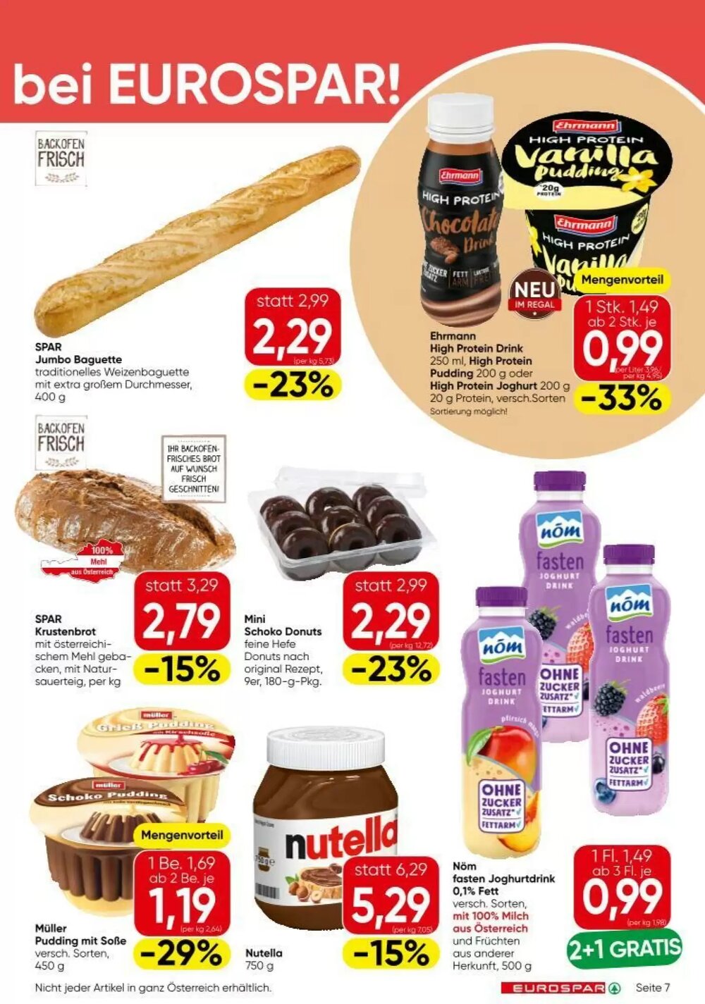 Eurospar Flugblatt (ab 20.11.2025) - Angebote und Prospekt - Seite 7