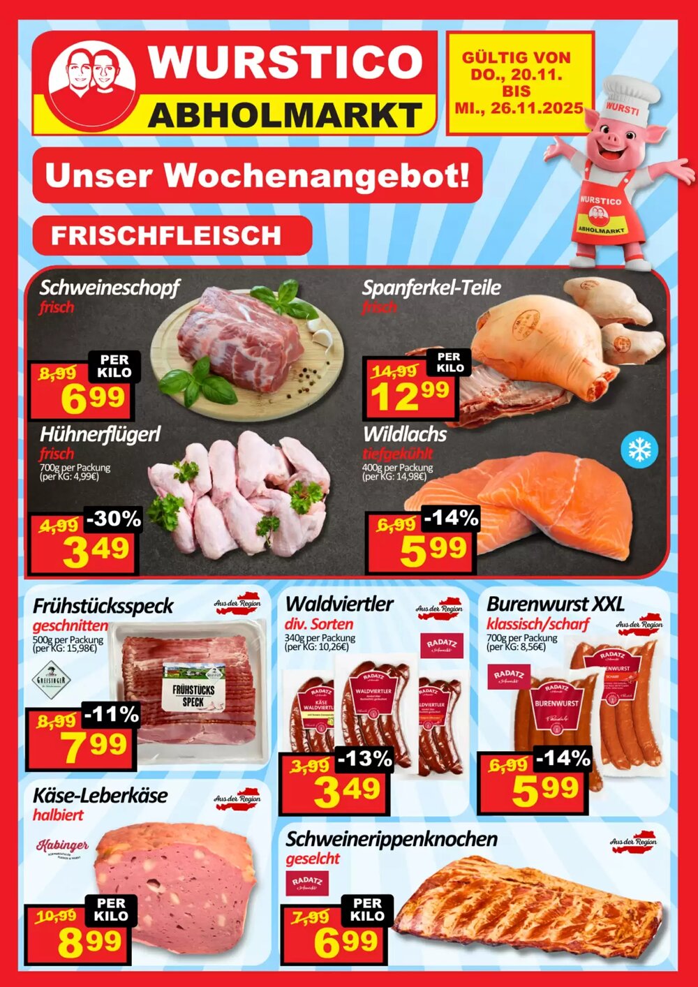 Wurstico Flugblatt (ab 20.11.2025) - Angebote und Prospekt - Seite 1