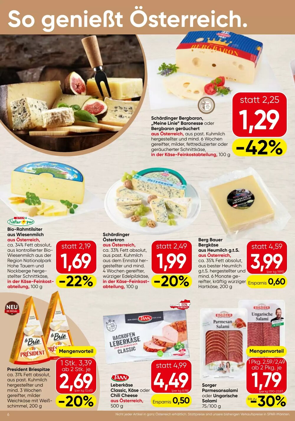 Spar Flugblatt (ab 20.11.2025) - Angebote und Prospekt - Seite 6