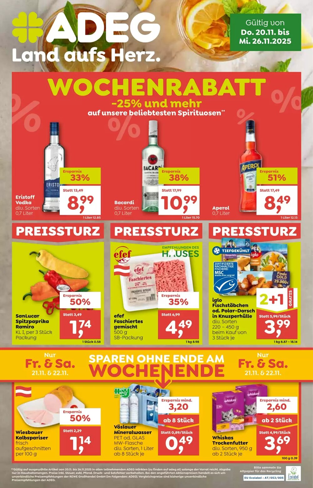 ADEG Flugblatt (ab 20.11.2025) - Angebote und Prospekt - Seite 1