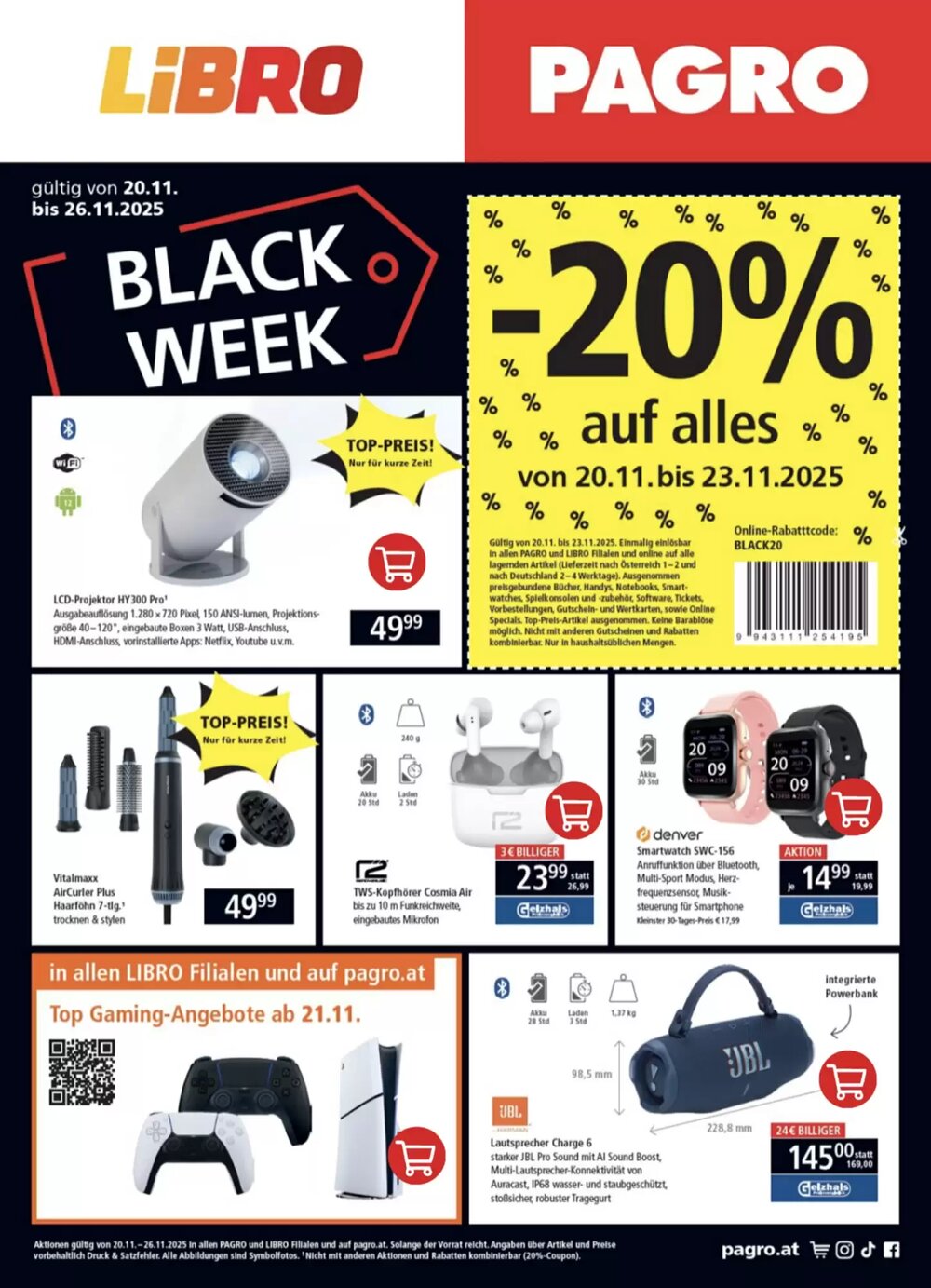 Pagro Diskont Flugblatt (ab 20.11.2025) - Angebote und Prospekt - Seite 1