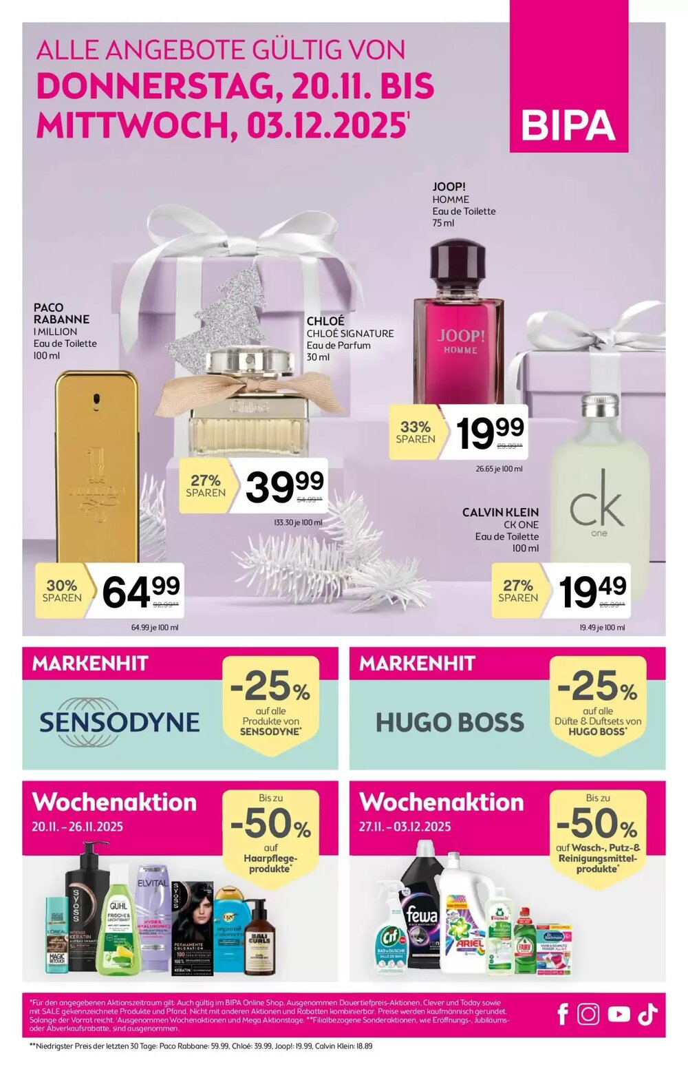 Bipa Flugblatt (ab 20.11.2025) - Angebote und Prospekt - Seite 1