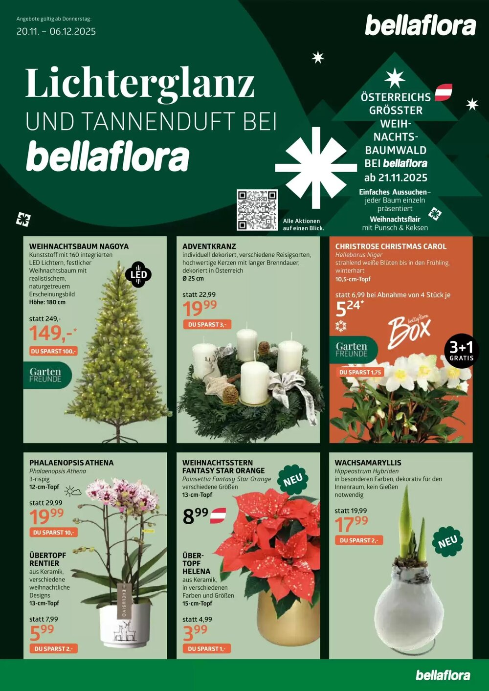 Bellaflora Flugblatt (ab 20.11.2025) - Angebote und Prospekt - Seite 1