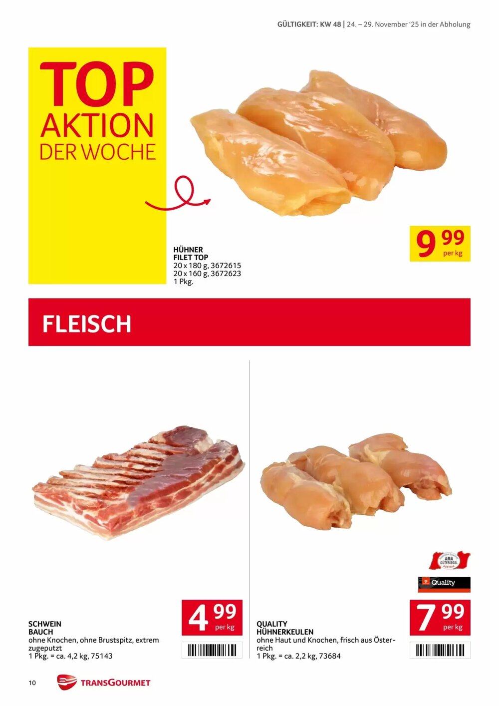 Transgourmet Flugblatt (ab 24.11.2025) - Angebote und Prospekt - Seite 10