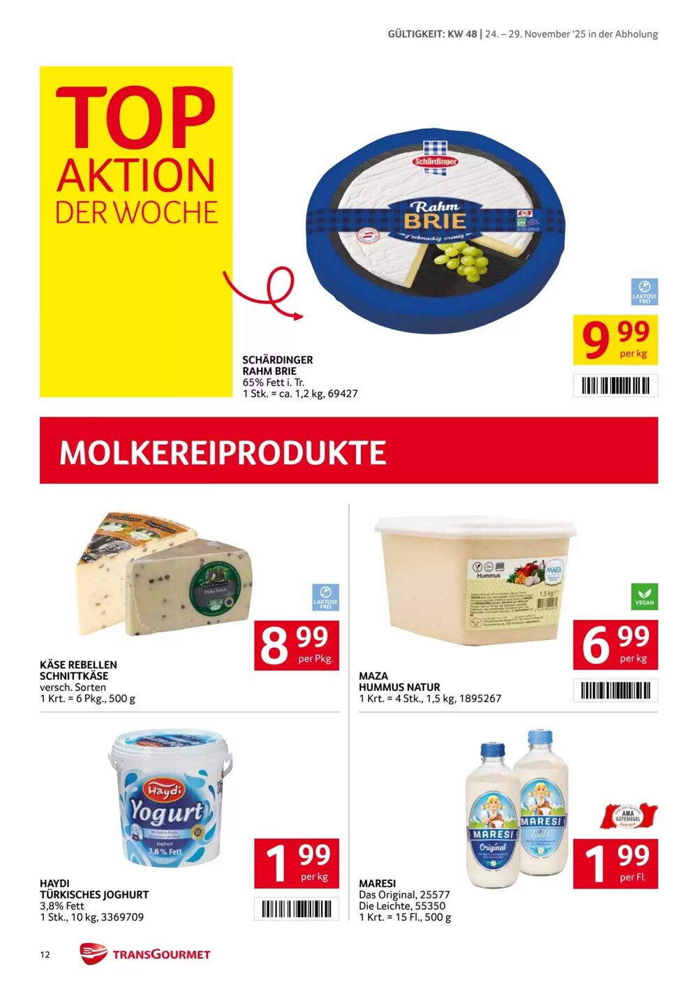 Transgourmet Flugblatt (ab 24.11.2025) - Angebote und Prospekt - Seite 12