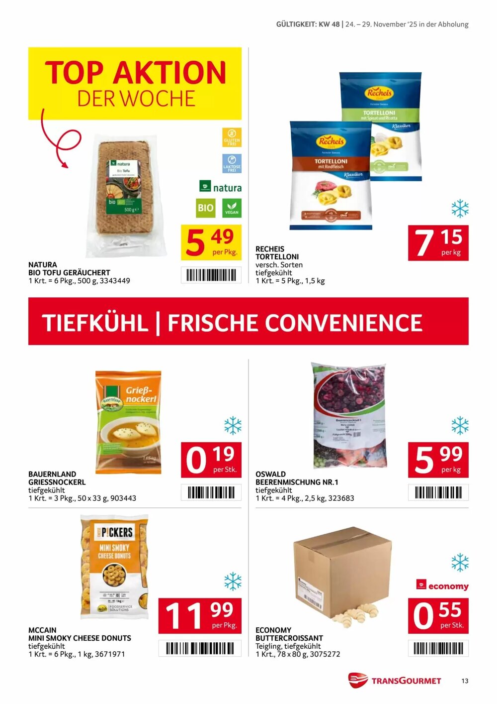 Transgourmet Flugblatt (ab 24.11.2025) - Angebote und Prospekt - Seite 13