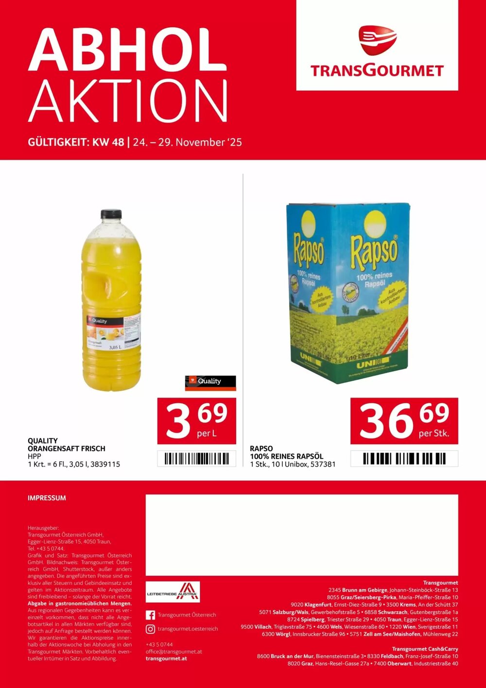 Transgourmet Flugblatt (ab 24.11.2025) - Angebote und Prospekt - Seite 32