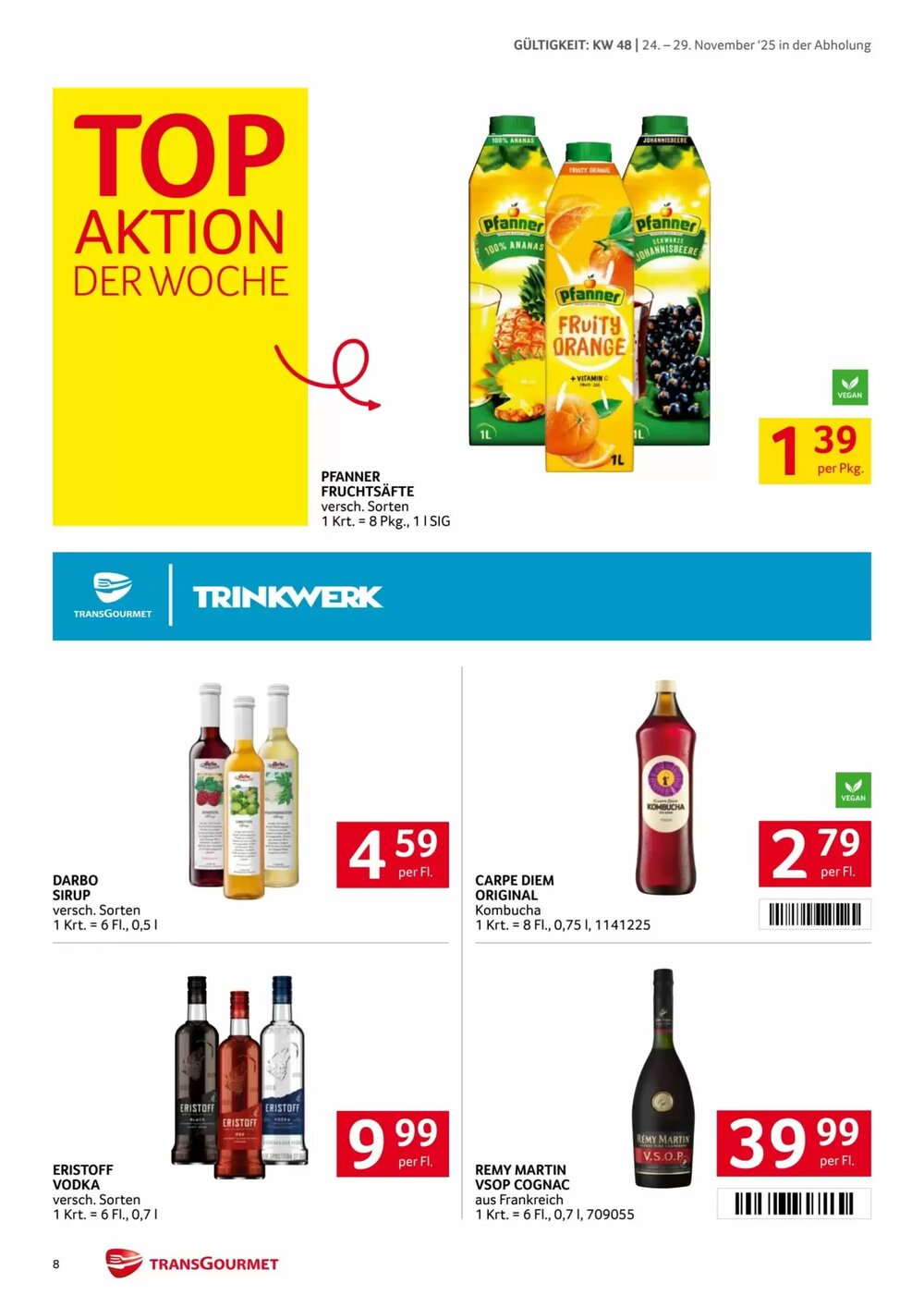 Transgourmet Flugblatt (ab 24.11.2025) - Angebote und Prospekt - Seite 8