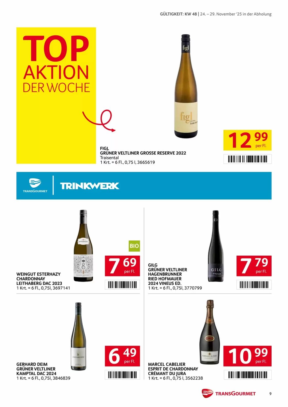 Transgourmet Flugblatt (ab 24.11.2025) - Angebote und Prospekt - Seite 9