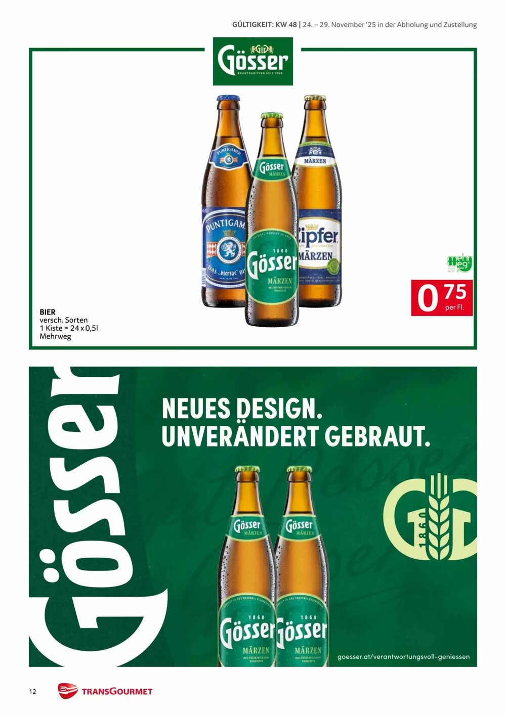 Transgourmet Flugblatt (ab 24.11.2025) - Angebote und Prospekt - Seite 12