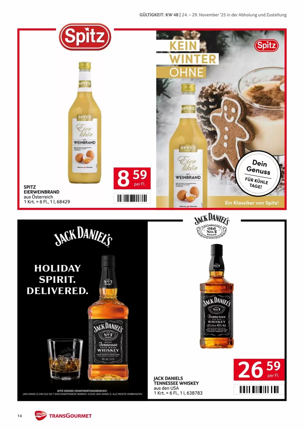 Transgourmet Flugblatt (ab 24.11.2025) - Angebote und Prospekt - Seite 14