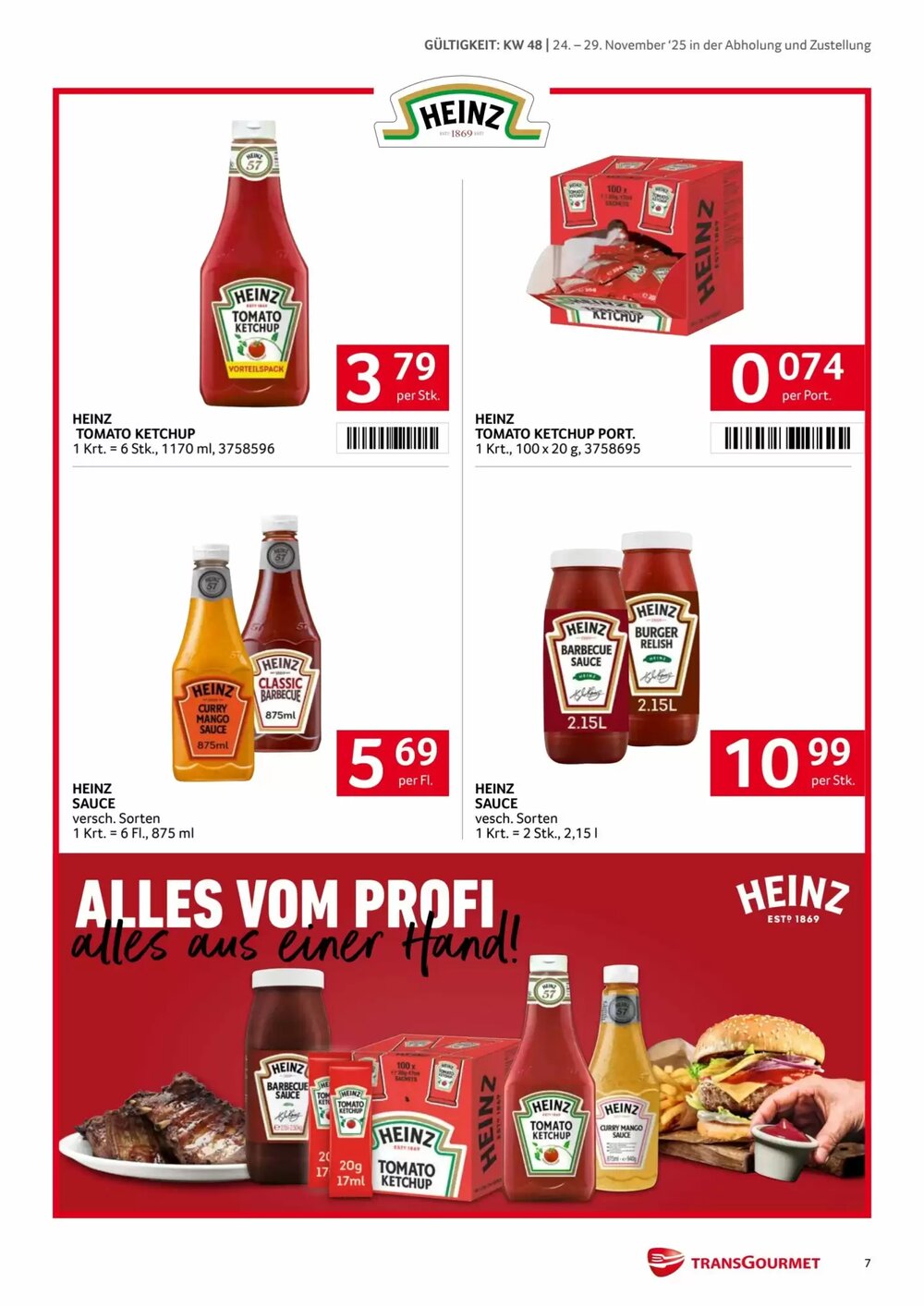Transgourmet Flugblatt (ab 24.11.2025) - Angebote und Prospekt - Seite 7