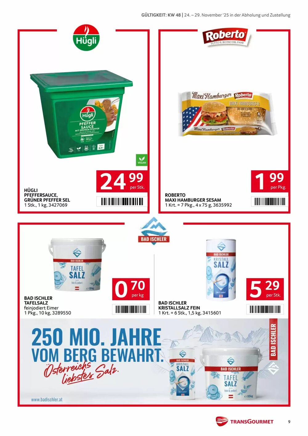 Transgourmet Flugblatt (ab 24.11.2025) - Angebote und Prospekt - Seite 9