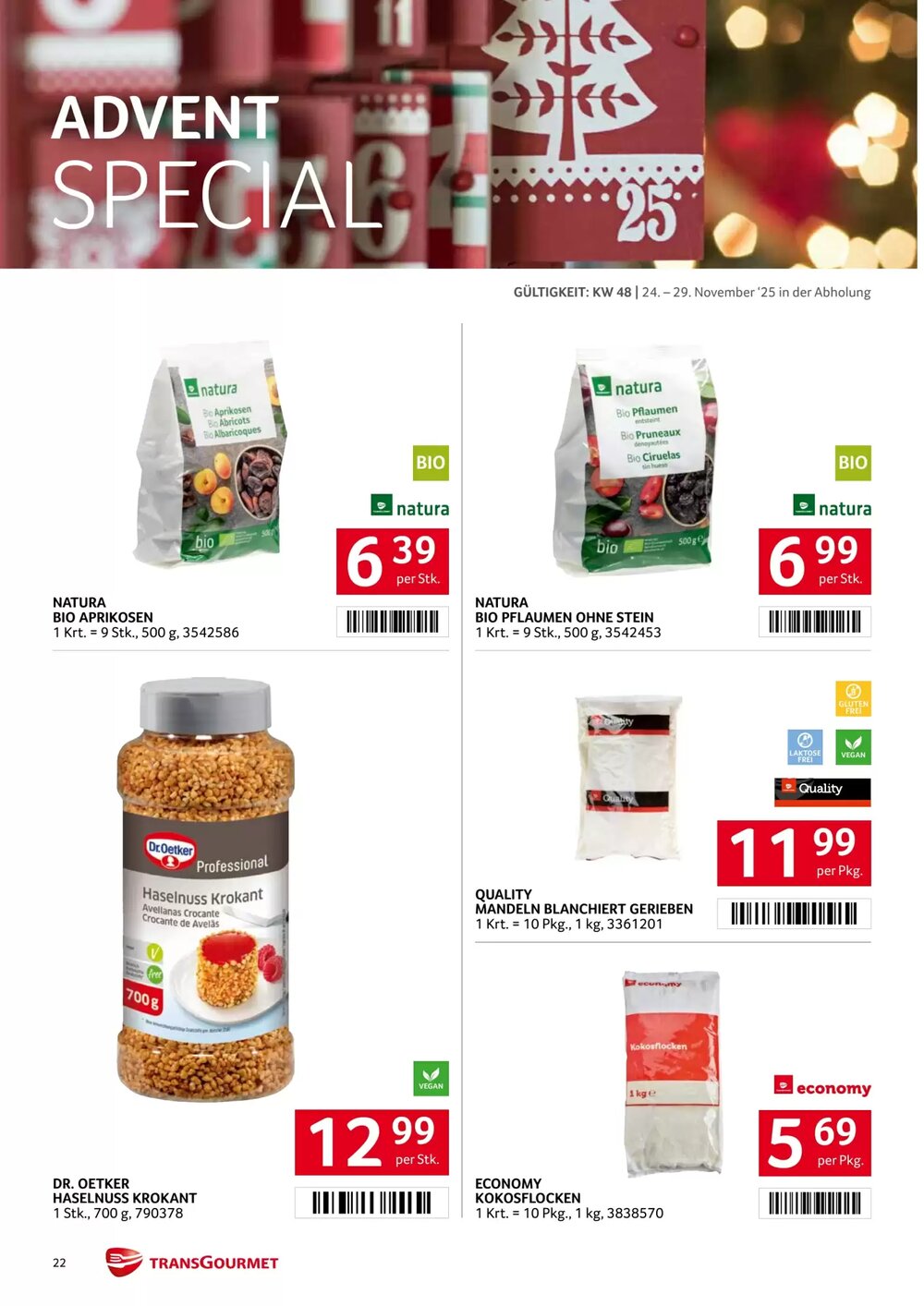 Transgourmet Flugblatt (ab 24.11.2025) - Angebote und Prospekt - Seite 22