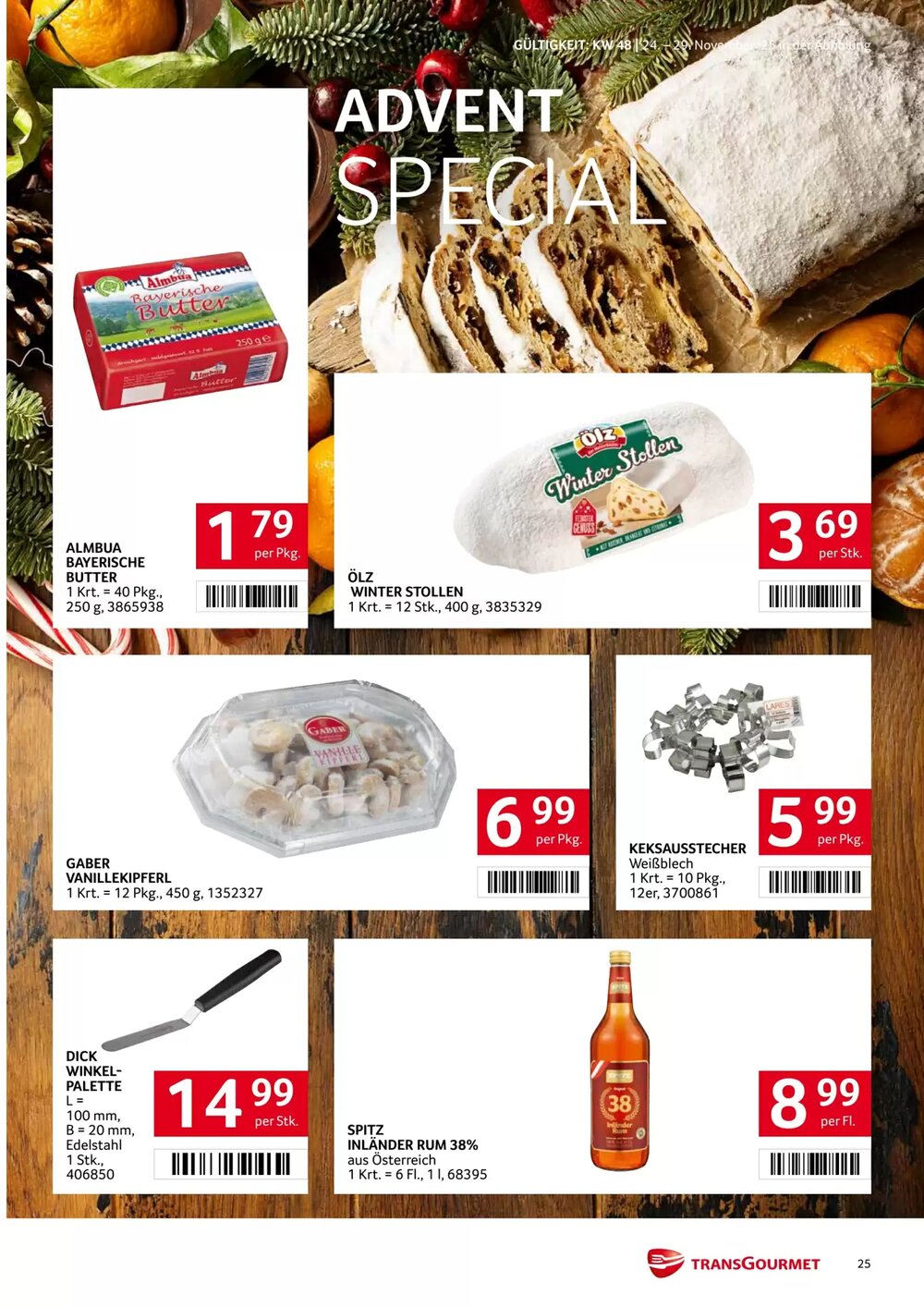 Transgourmet Flugblatt (ab 24.11.2025) - Angebote und Prospekt - Seite 25