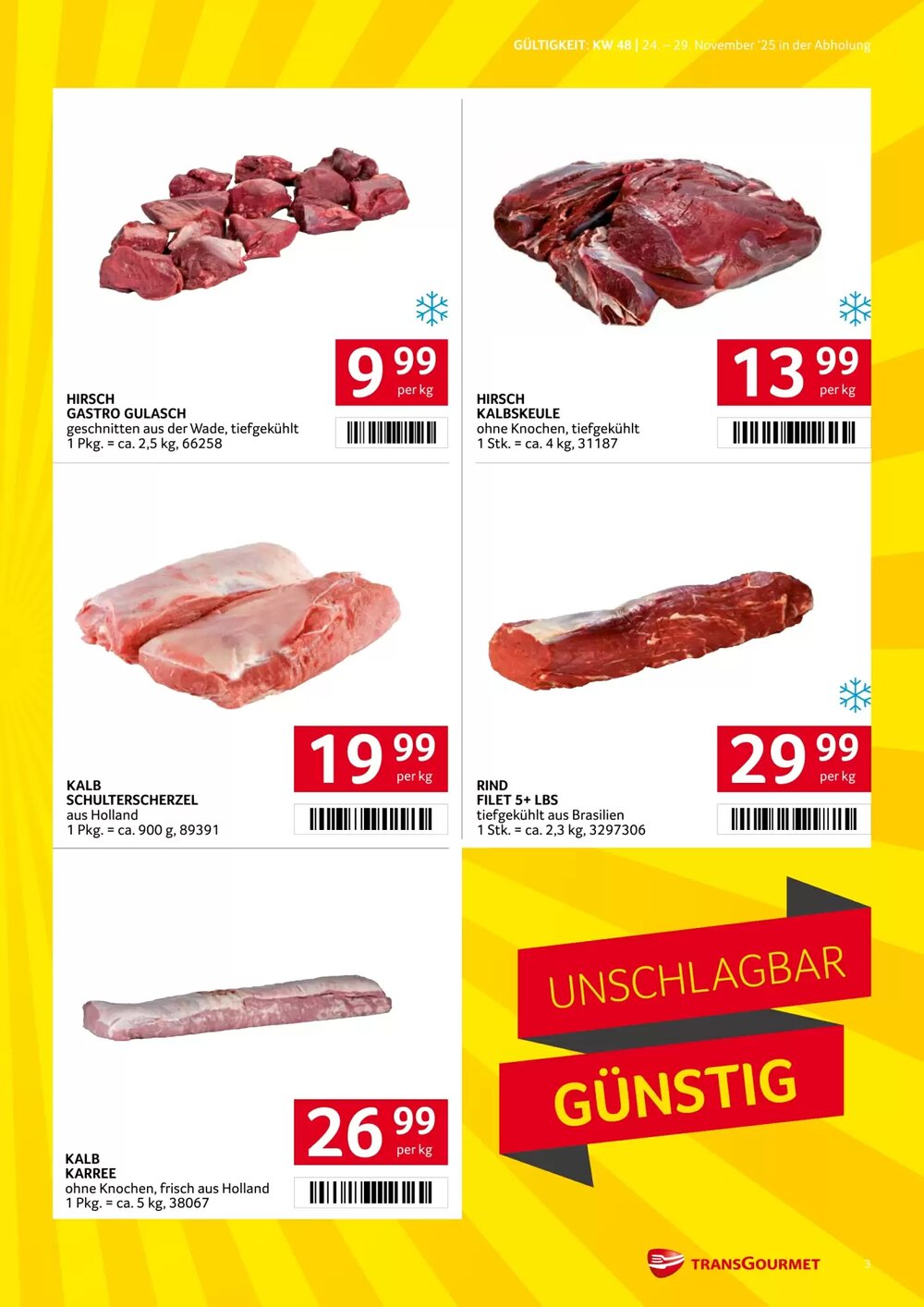 Transgourmet Flugblatt (ab 24.11.2025) - Angebote und Prospekt - Seite 3
