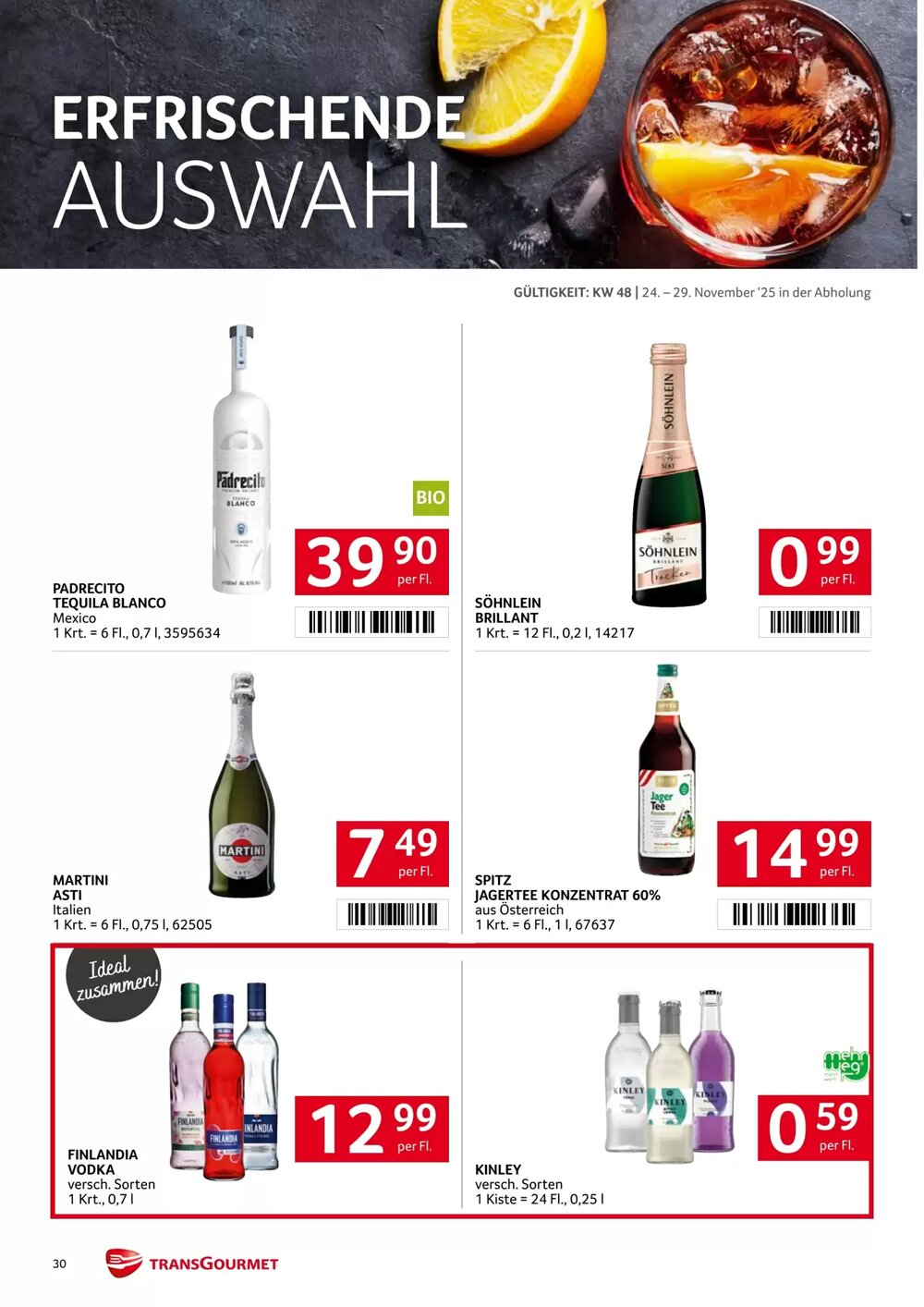 Transgourmet Flugblatt (ab 24.11.2025) - Angebote und Prospekt - Seite 30