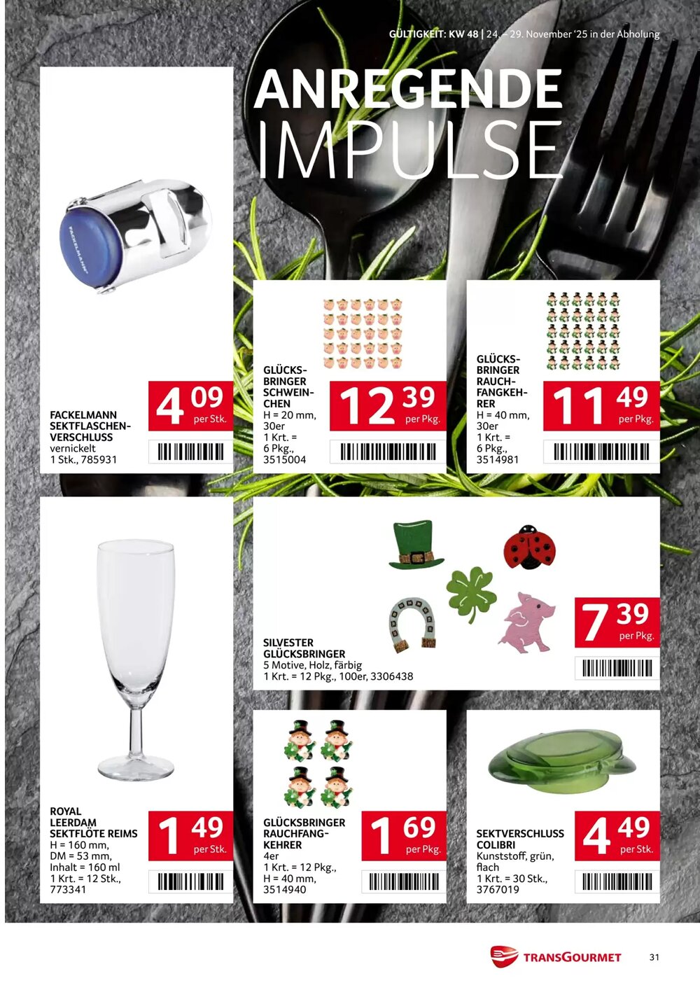 Transgourmet Flugblatt (ab 24.11.2025) - Angebote und Prospekt - Seite 31