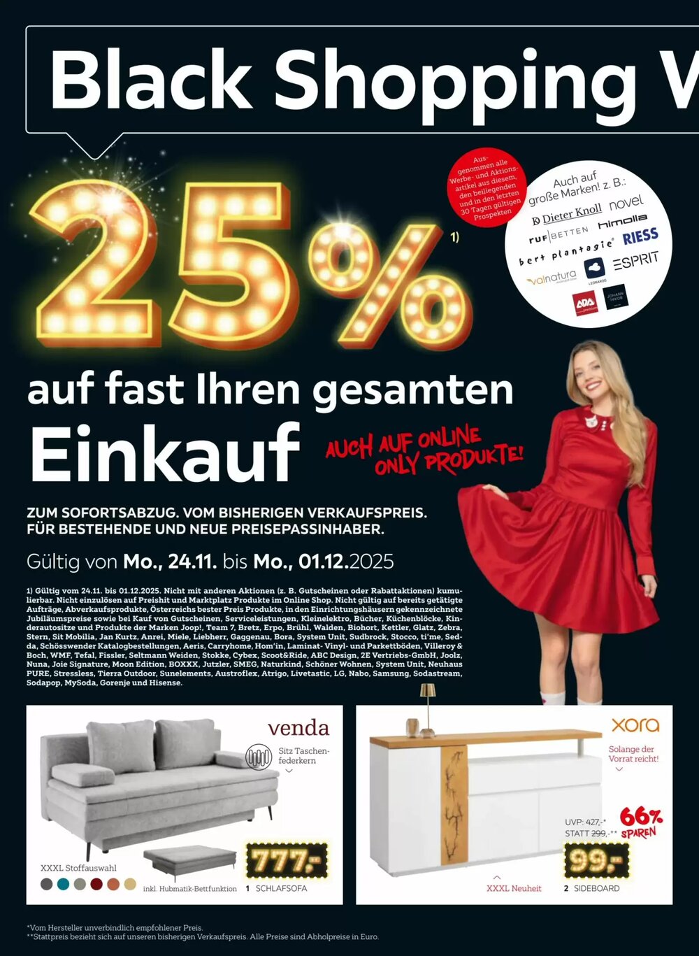 XXXLutz Flugblatt (ab 24.11.2025) - Angebote und Prospekt - Seite 2