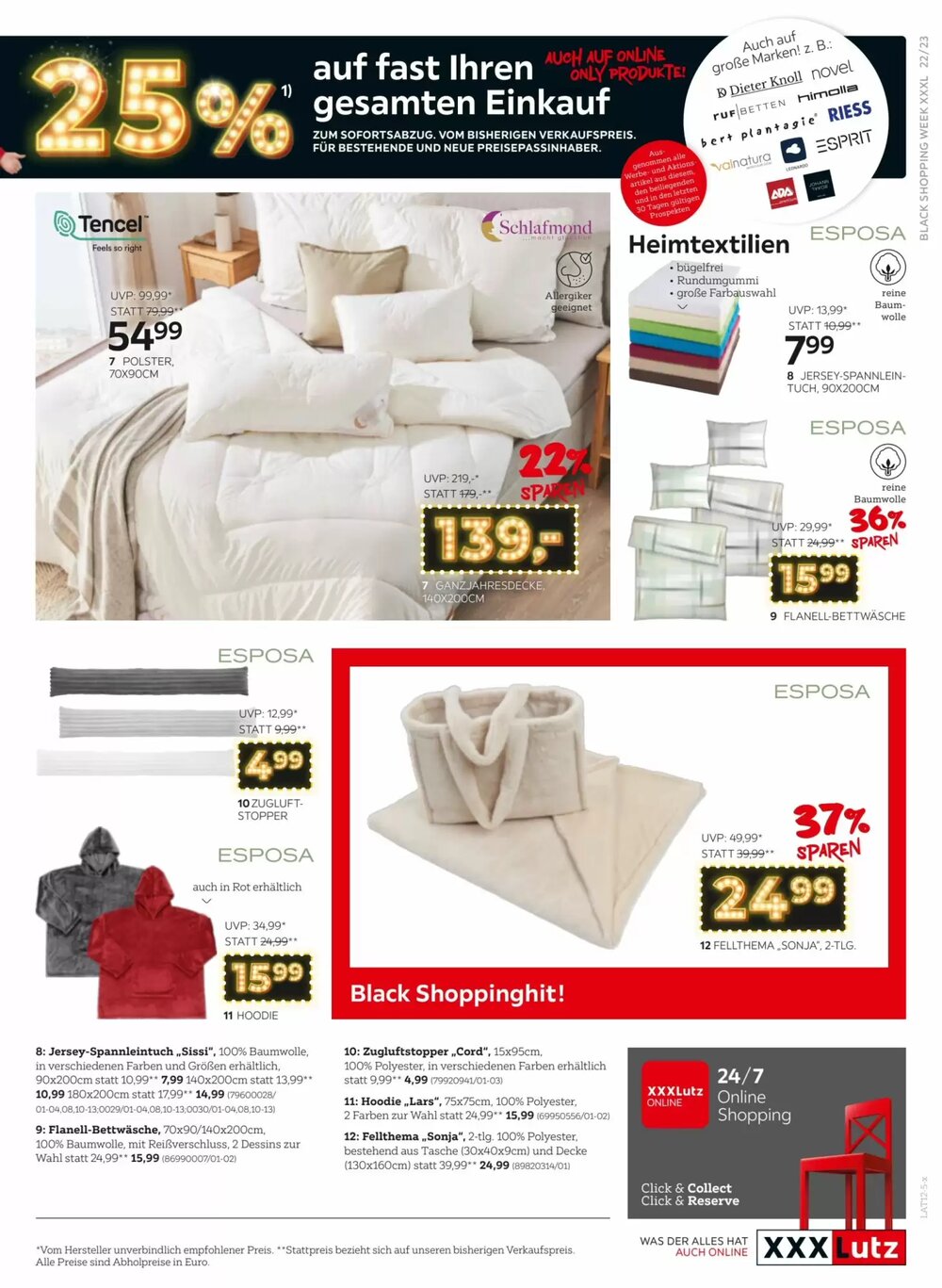 XXXLutz Flugblatt (ab 24.11.2025) - Angebote und Prospekt - Seite 23