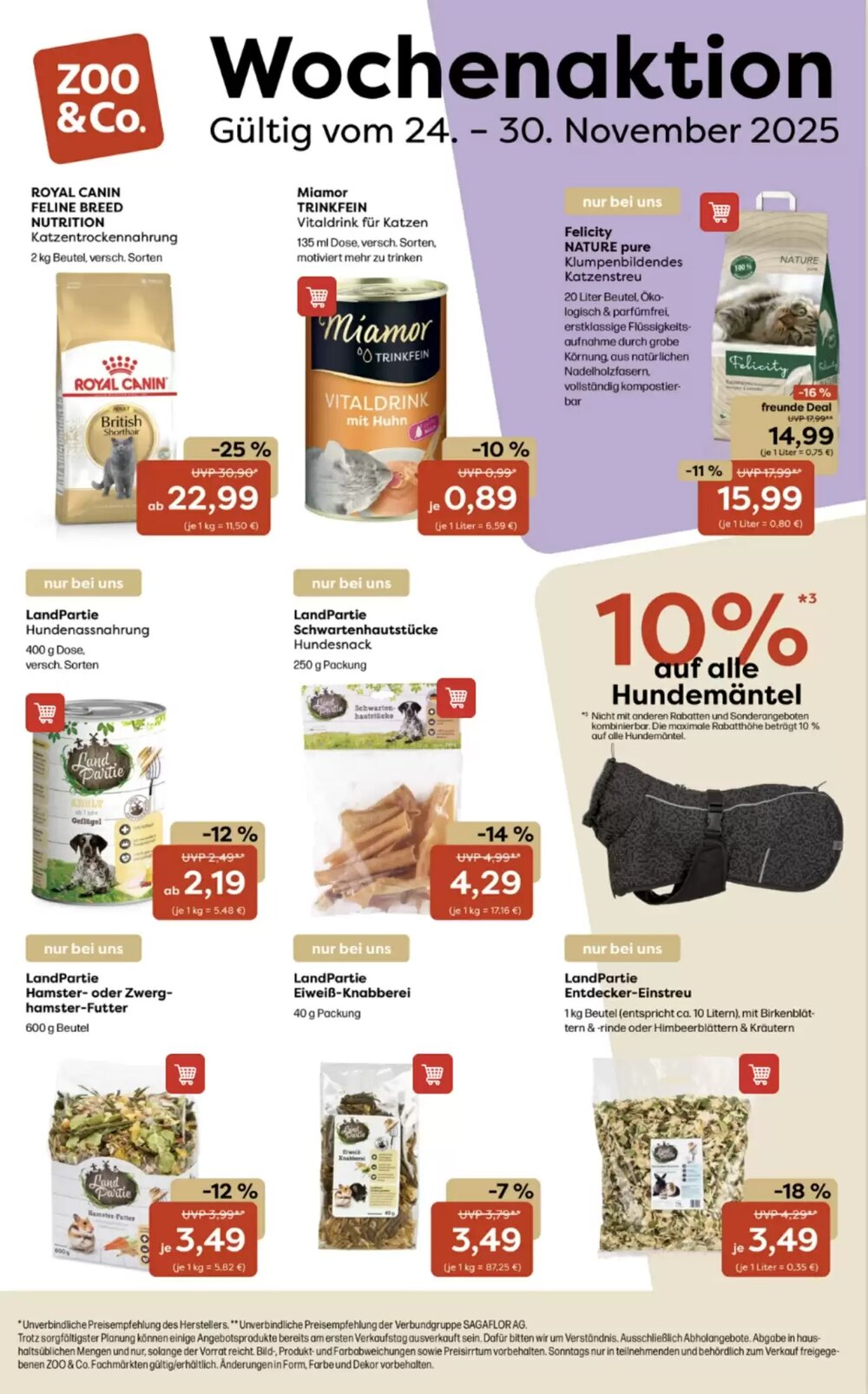 ZOO & Co Flugblatt (ab 24.11.2025) - Angebote und Prospekt - Seite 1