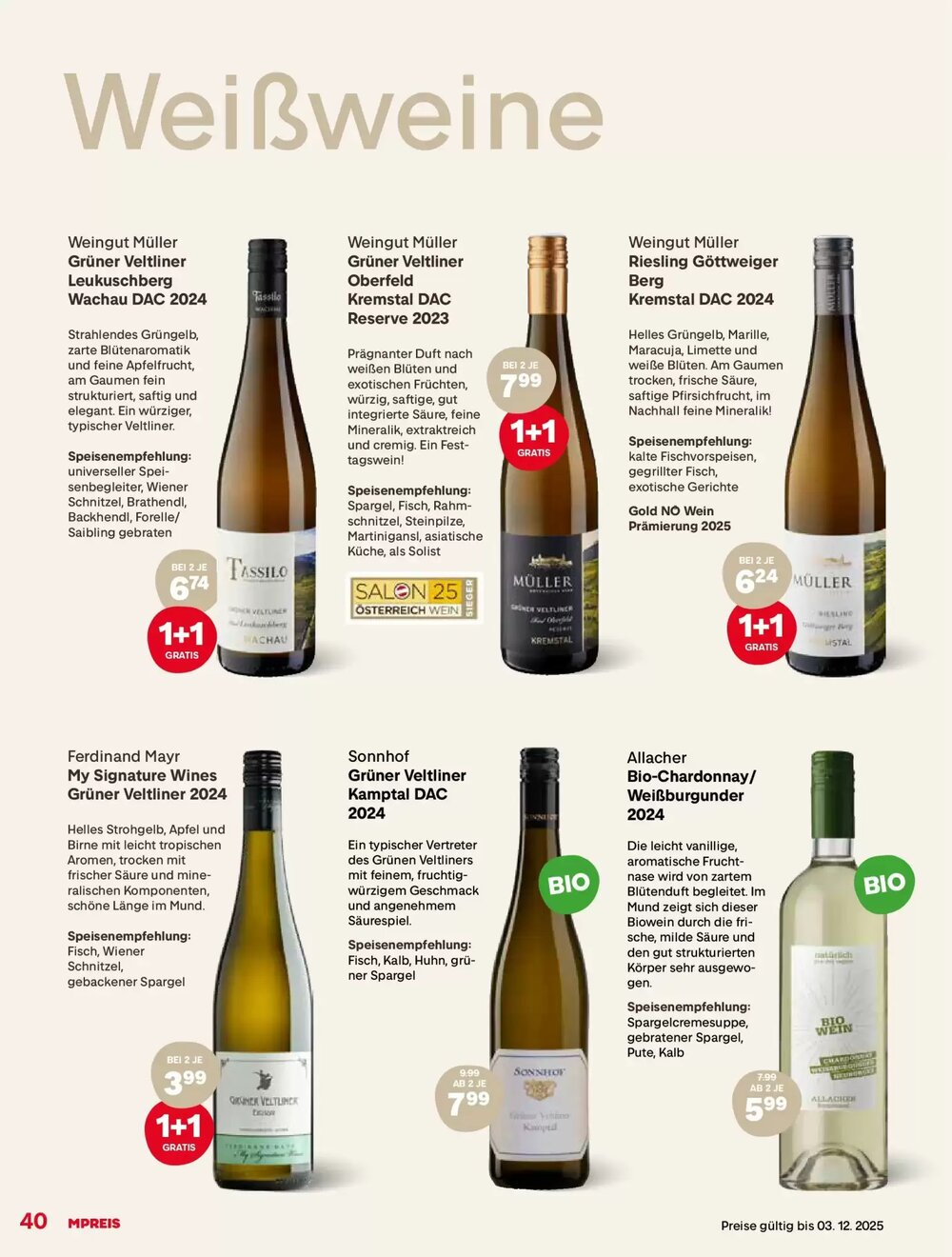 MPreis Flugblatt (ab 24.11.2025) - Angebote und Prospekt - Seite 40