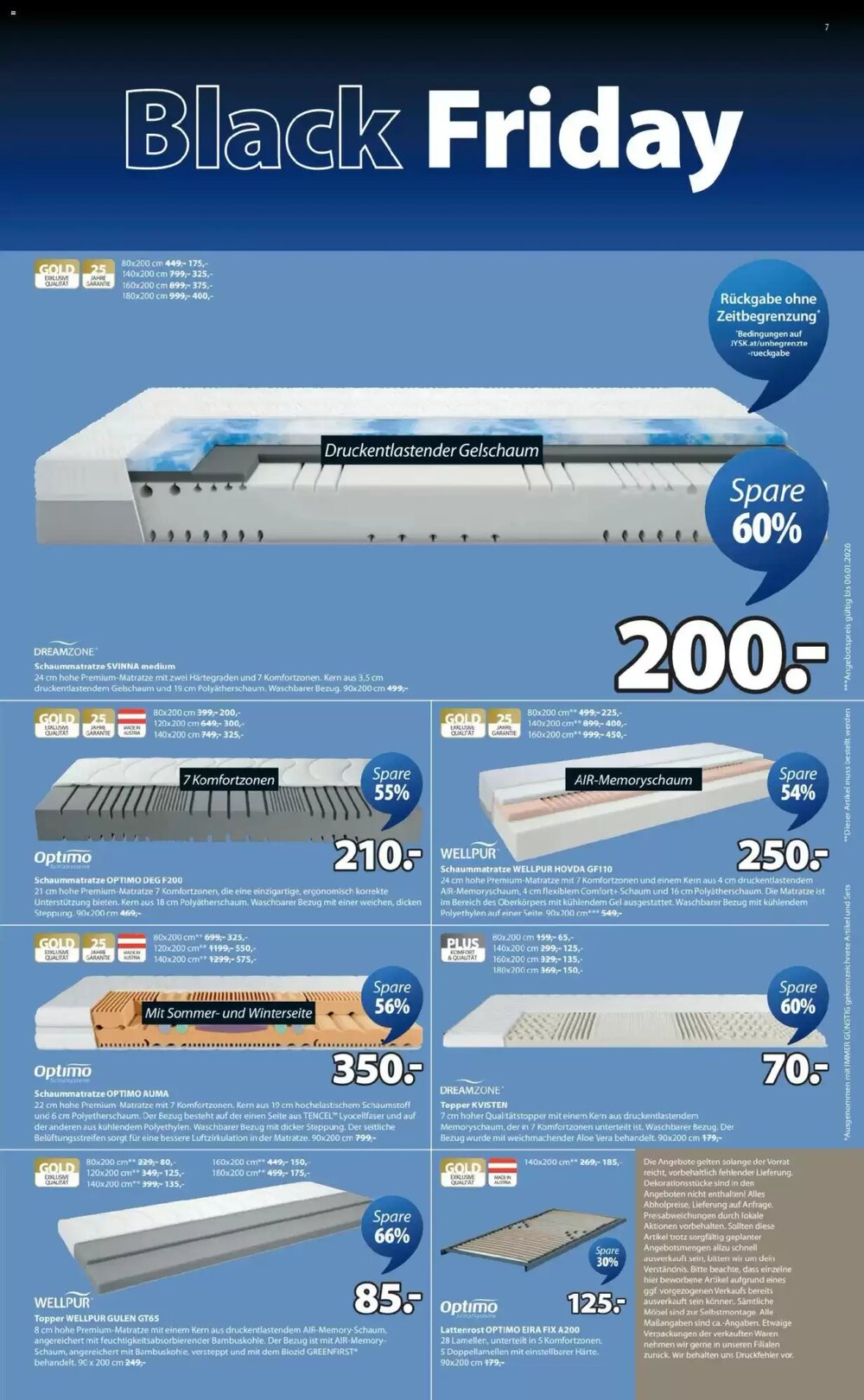 JYSK Flugblatt (ab 24.11.2025) - Angebote und Prospekt - Seite 7