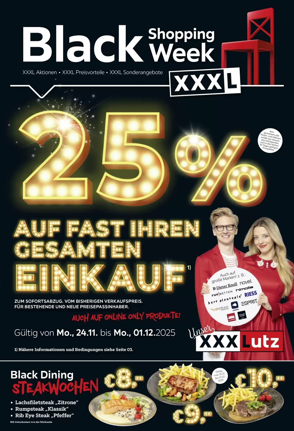 XXXLutz Flugblatt (ab 25.11.2025) - Angebote und Prospekt - Seite 1