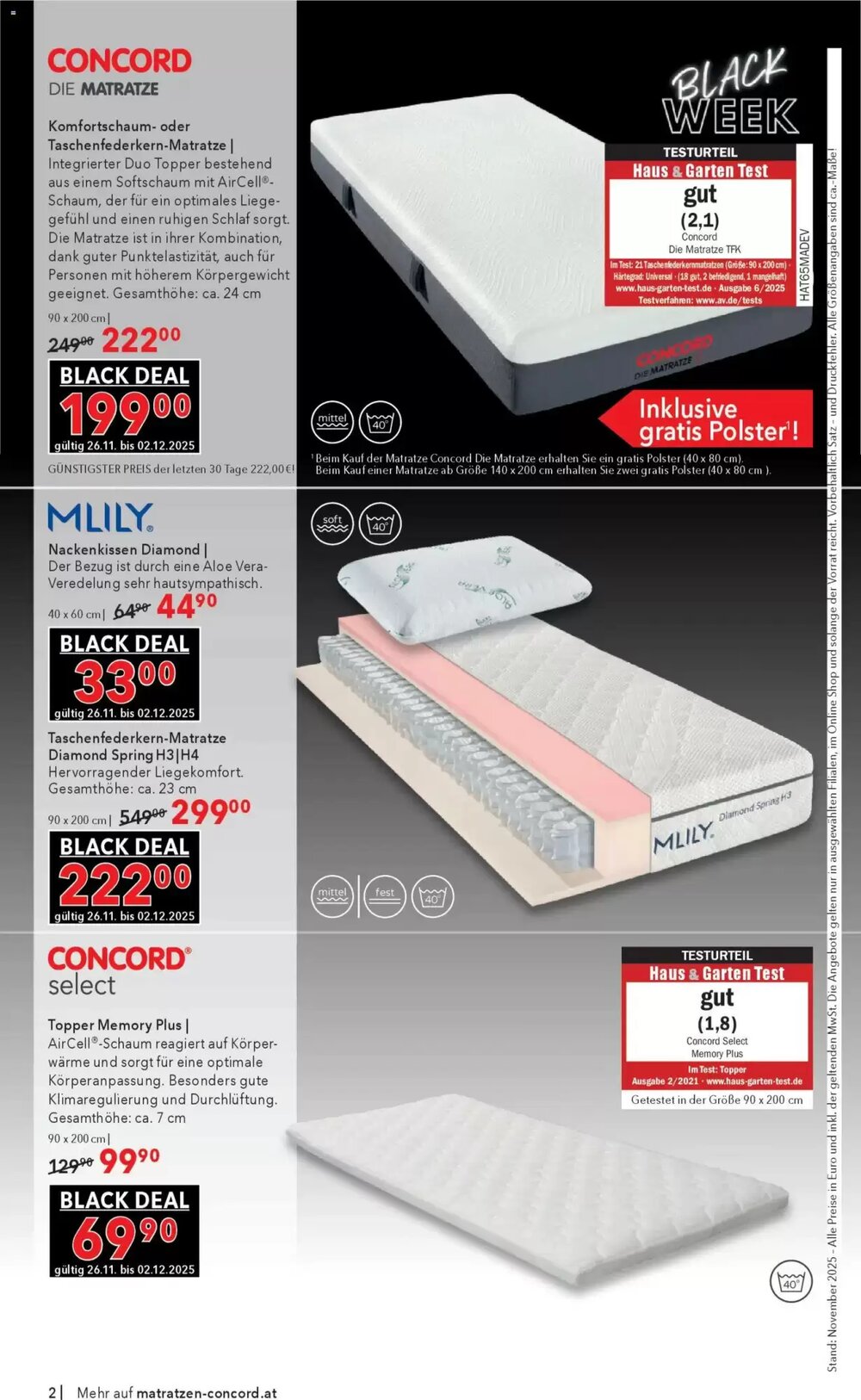 Matratzen Concord Flugblatt (ab 26.11.2025) - Angebote und Prospekt - Seite 2