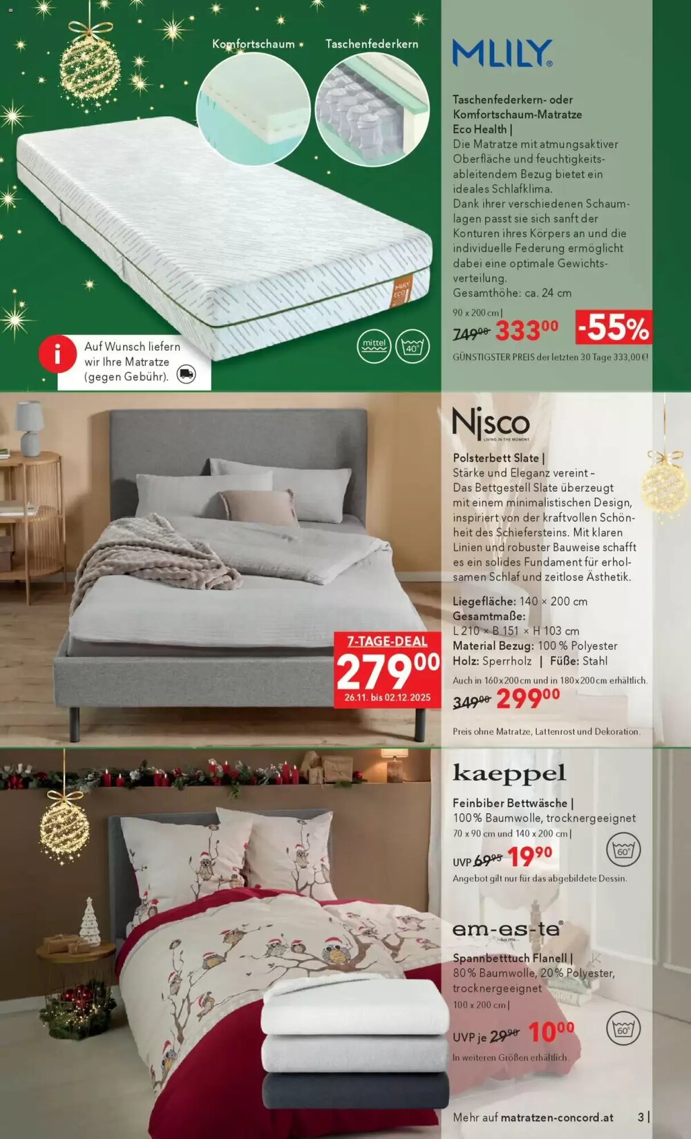 Matratzen Concord Flugblatt (ab 26.11.2025) - Angebote und Prospekt - Seite 3