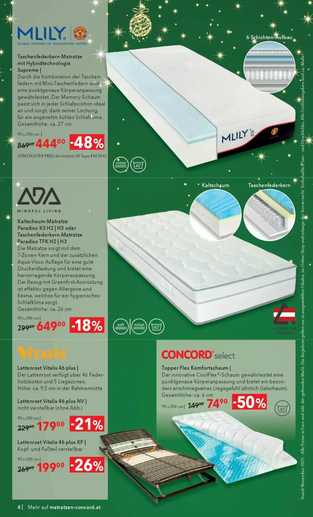 Matratzen Concord Flugblatt (ab 26.11.2025) - Angebote und Prospekt - Seite 4