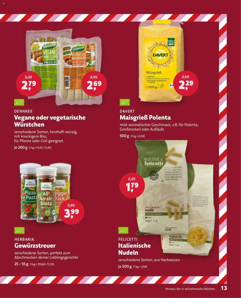 Denn's Biomarkt Flugblatt (ab 26.11.2025) - Angebote und Prospekt - Seite 13