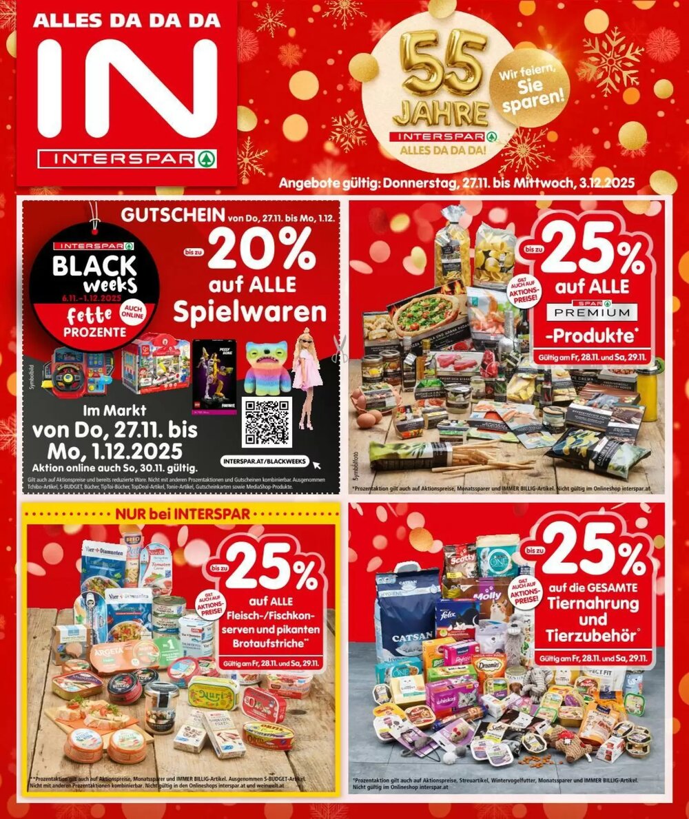 Interspar Flugblatt (ab 27.11.2025) - Angebote und Prospekt - Seite 1
