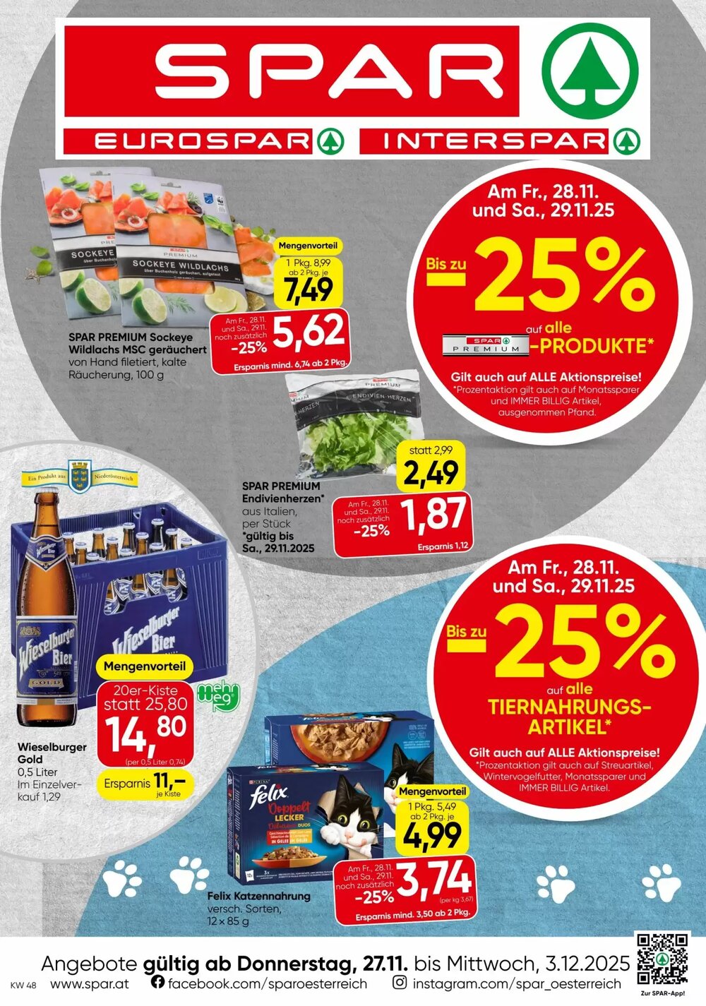 Spar Flugblatt (ab 27.11.2025) - Angebote und Prospekt - Seite 1