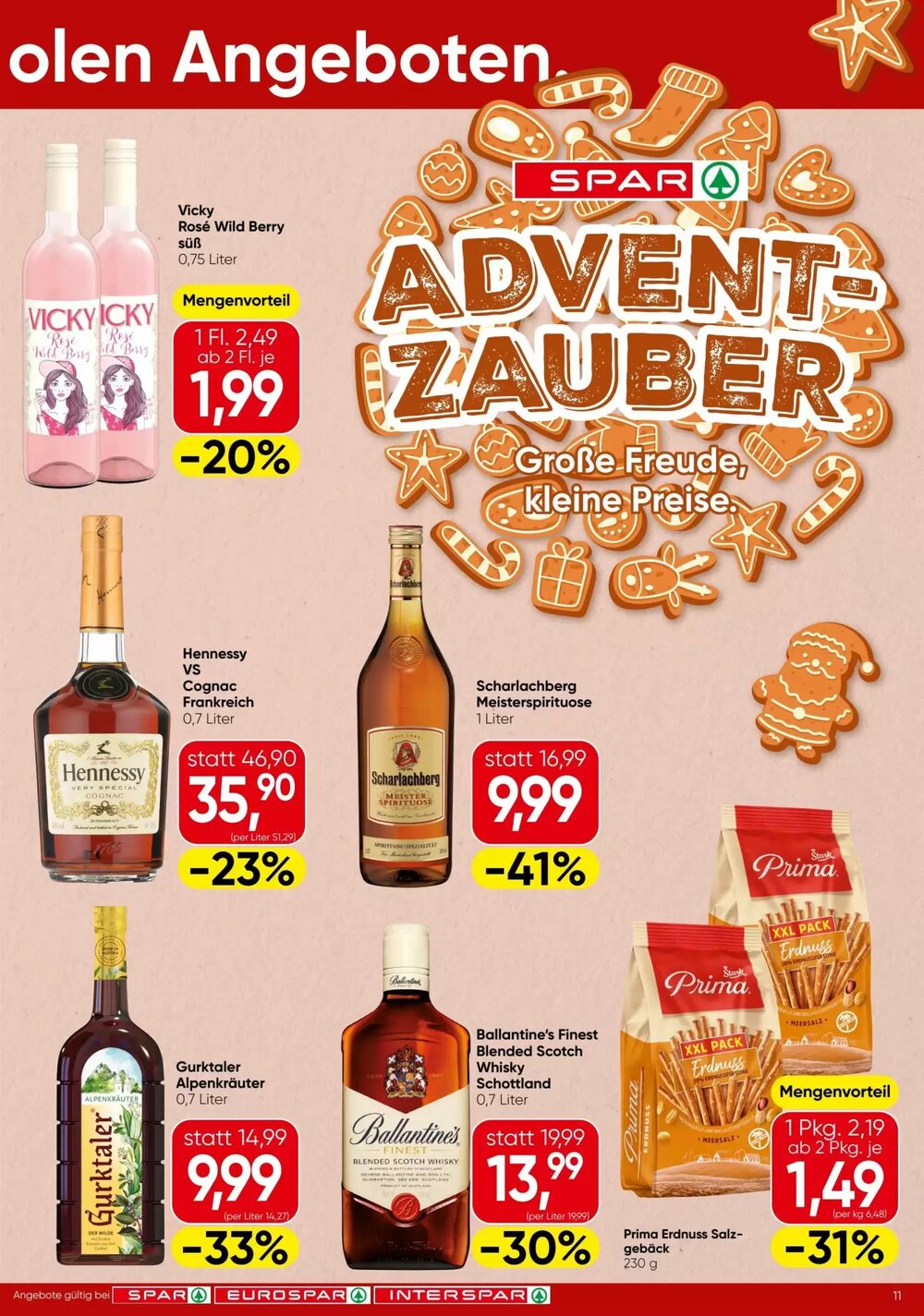 Spar Flugblatt (ab 27.11.2025) - Angebote und Prospekt - Seite 11